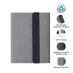 Custom Printed BERGMUND - Santhome 10000mAh Magnetic 15W Magsafe Wireless Power Bank Folder | Exhibitions, Conferences, Corporate Events | Yalla Printing UAE