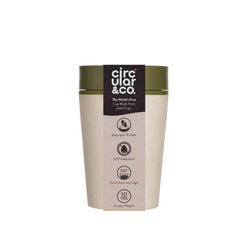 Custom Printed Circular Cup 8oz Cream & Honest Green | Exhibitions, Conferences, Corporate Events | Yalla Printing UAE