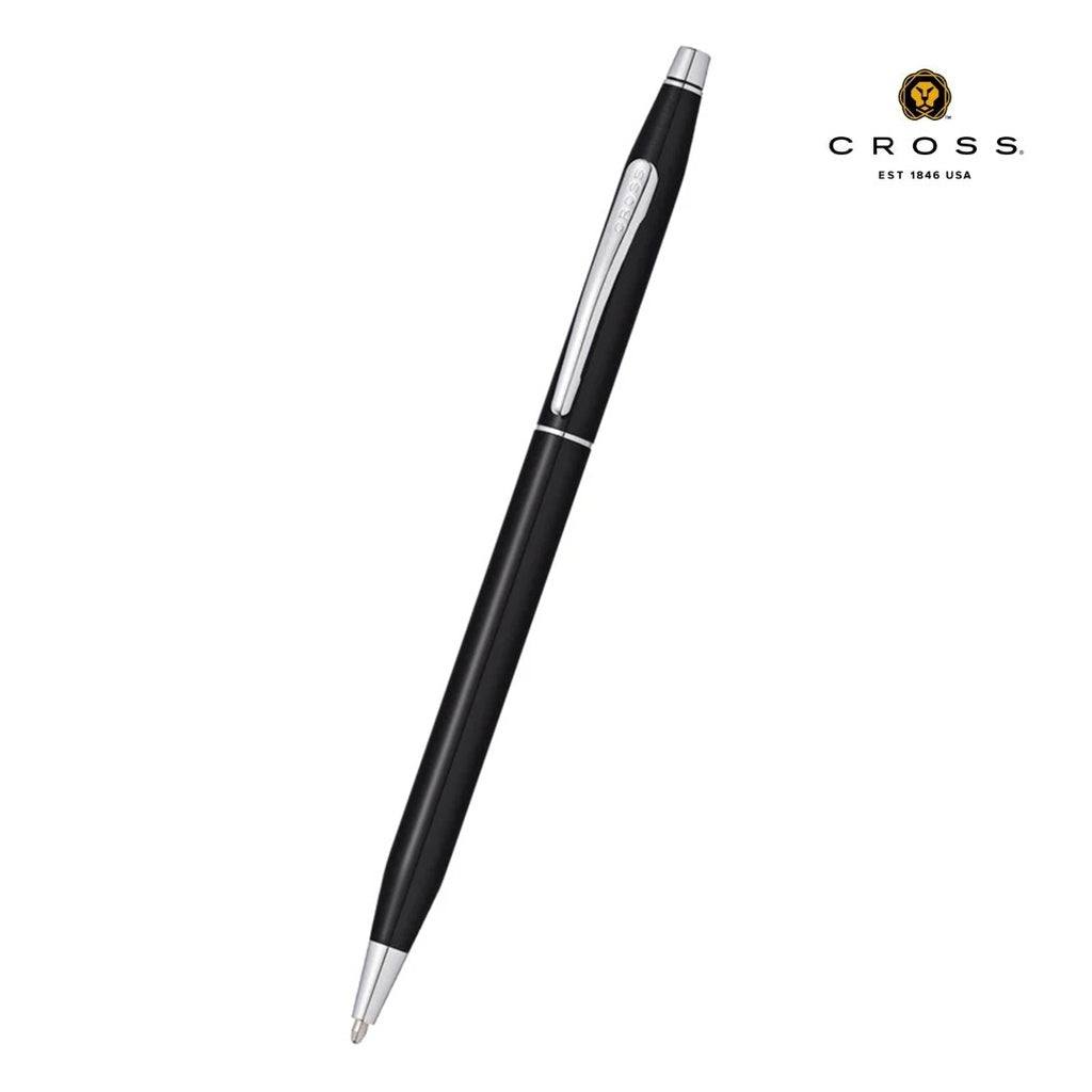 Custom Printed Cross Classic Century® Black Lacquer with Polished Chrome Appointments Ballpoint Pen – Personalized Cross Classic Century® Black Lacquer with Polished Chrome Appointments Ballpoint Pen | Yalla Printing, Dubai UAE