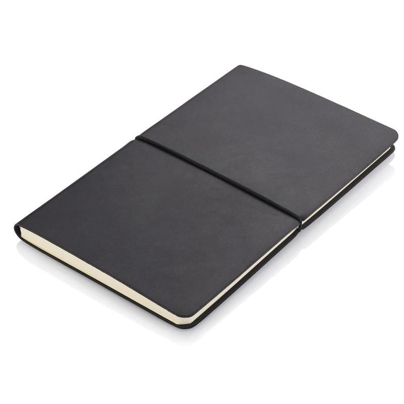 Custom Printed PEJA - Santhome A5 Recycled PU Soft Cover Notebook - Black – Personalized PEJA - Santhome A5 Recycled PU Soft Cover Notebook - Black | Yalla Printing, Dubai UAE