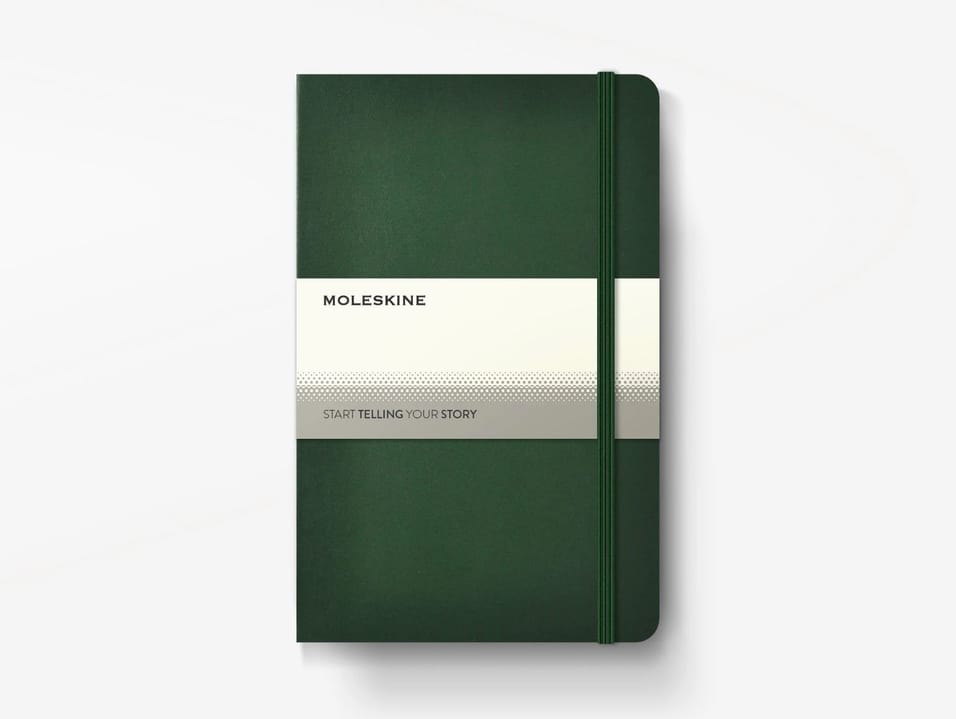 Custom Printed Moleskine Classic Large Ruled Hard Cover Notebook - Myrtle Green – Personalized Moleskine Classic Large Ruled Hard Cover Notebook - Myrtle Green | Yalla Printing, Dubai UAE