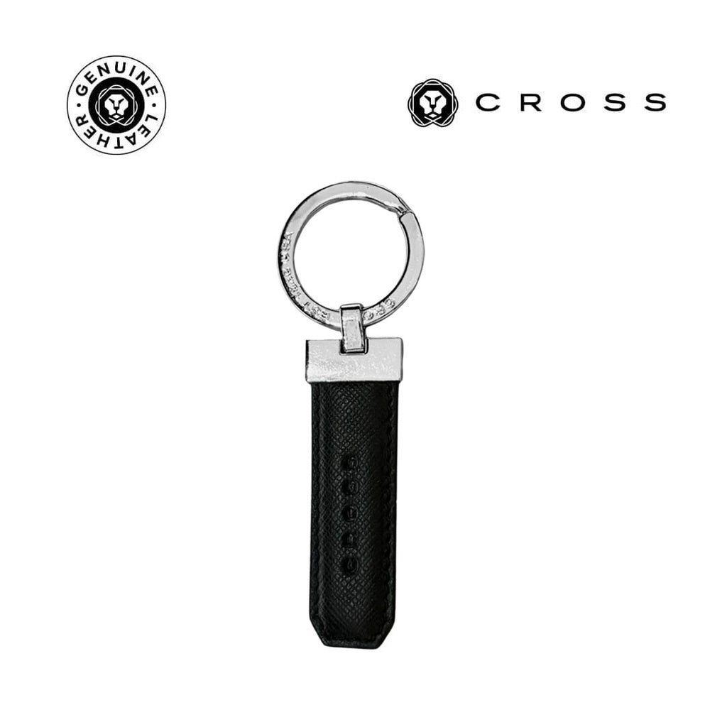 Custom Printed CROSS Leather Key Holder - Black – Personalized CROSS Leather Key Holder - Black | Yalla Printing, Dubai UAE