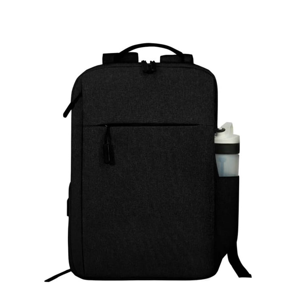 Custom Printed MALACCA - Giftology Laptop Backpack 12L - Black (Anti-bacterial)