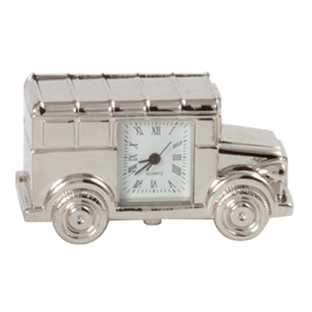 Custom Printed Triompe - Pierre Cardin Silverplated Desk Clock | Logo Branding Corporate Gift | UAE Delivery | Yalla Printing UAE