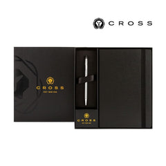 Custom Printed Cross Click™ Chrome Ballpoint Pen & A5 Hardcover Notebook Gift Set | Exhibitions, Conferences, Corporate Events | Yalla Printing UAE