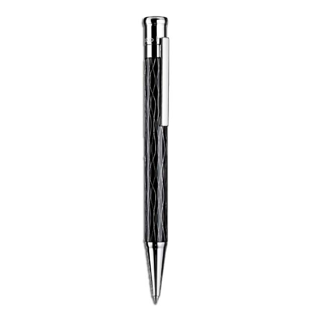 Otto Hutt Ballpoint Pen Wave Pattern Black