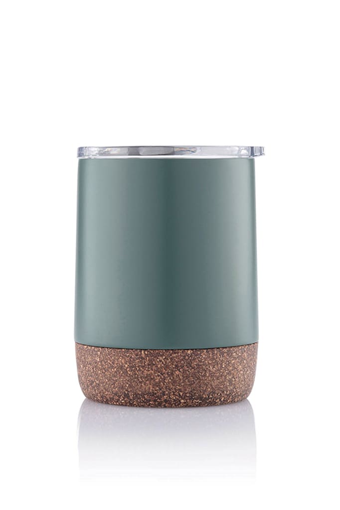 Custom Printed GOUDA - Hans Larsen Vacuum Mug With Cork Base - Green – Personalized GOUDA - Hans Larsen Vacuum Mug With Cork Base - Green | Yalla Printing, Dubai UAE