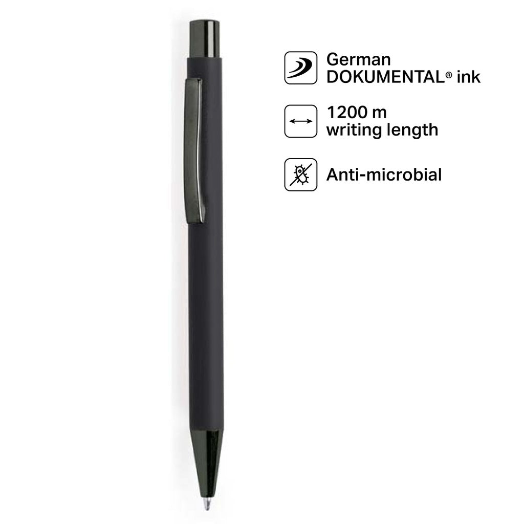 Custom Printed BILLUND - Giftology Metal Ballpen - Black (Anti-bacterial) – Personalized BILLUND - Giftology Metal Ballpen - Black (Anti-bacterial) | Yalla Printing, Dubai UAE