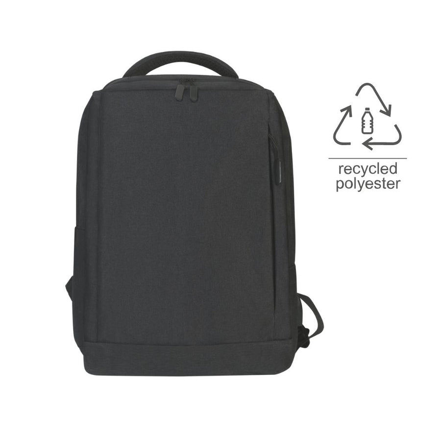 Custom Printed BARUTH - Giftology GRS-certified Recycled RPET Backpack - Black