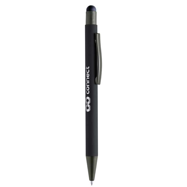 Custom Printed Vojens - Giftology Metal Soft - Touch Ballpen With Stylus - Stainless Steel | Logo Branding Corporate Gift | UAE Delivery | Yalla Printing UAE