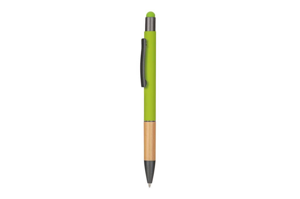 Custom Printed AYTOS - Metal Stylus Pen with Bamboo Grip - Green – Personalized AYTOS - Metal Stylus Pen with Bamboo Grip - Green | Yalla Printing, Dubai UAE