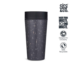 Mugs – Circular Cup 12oz Grey & Ink | Logo Branding Corporate Gift | UAE Delivery | Yalla Printing UAE