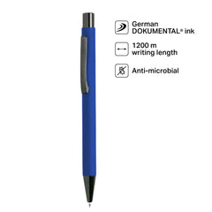 Custom Printed Billund - Giftology Metal Ballpen 1200 M - Stainless Steel | Logo Branding Corporate Gift | UAE Delivery | Yalla Printing UAE