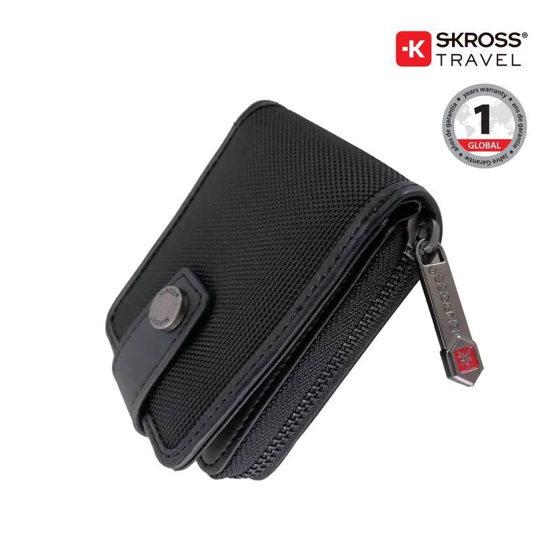 Custom Printed SKROSS Travel - Secure Card & Coin Executive Wallet