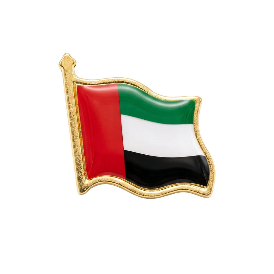 Custom printed UAE pin badge