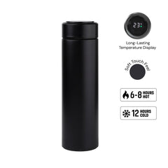 WAHA - Giftology Thermal Flask with LED Temperature Display 500ml  - Black
