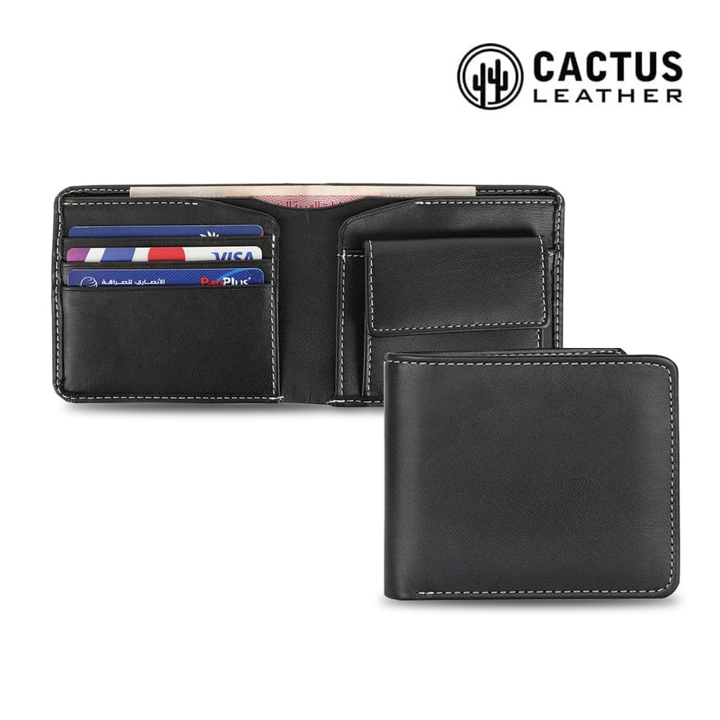 Custom Printed FISS - eco-neutral® Cactus Leather Men's Wallet with Coin Pocket – Personalized FISS - eco-neutral® Cactus Leather Men's Wallet with Coin Pocket | Yalla Printing, Dubai UAE