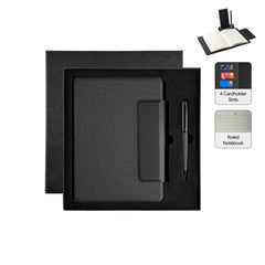 LUBECK - Santhome A5 PU Portfolio with Pen - Black
