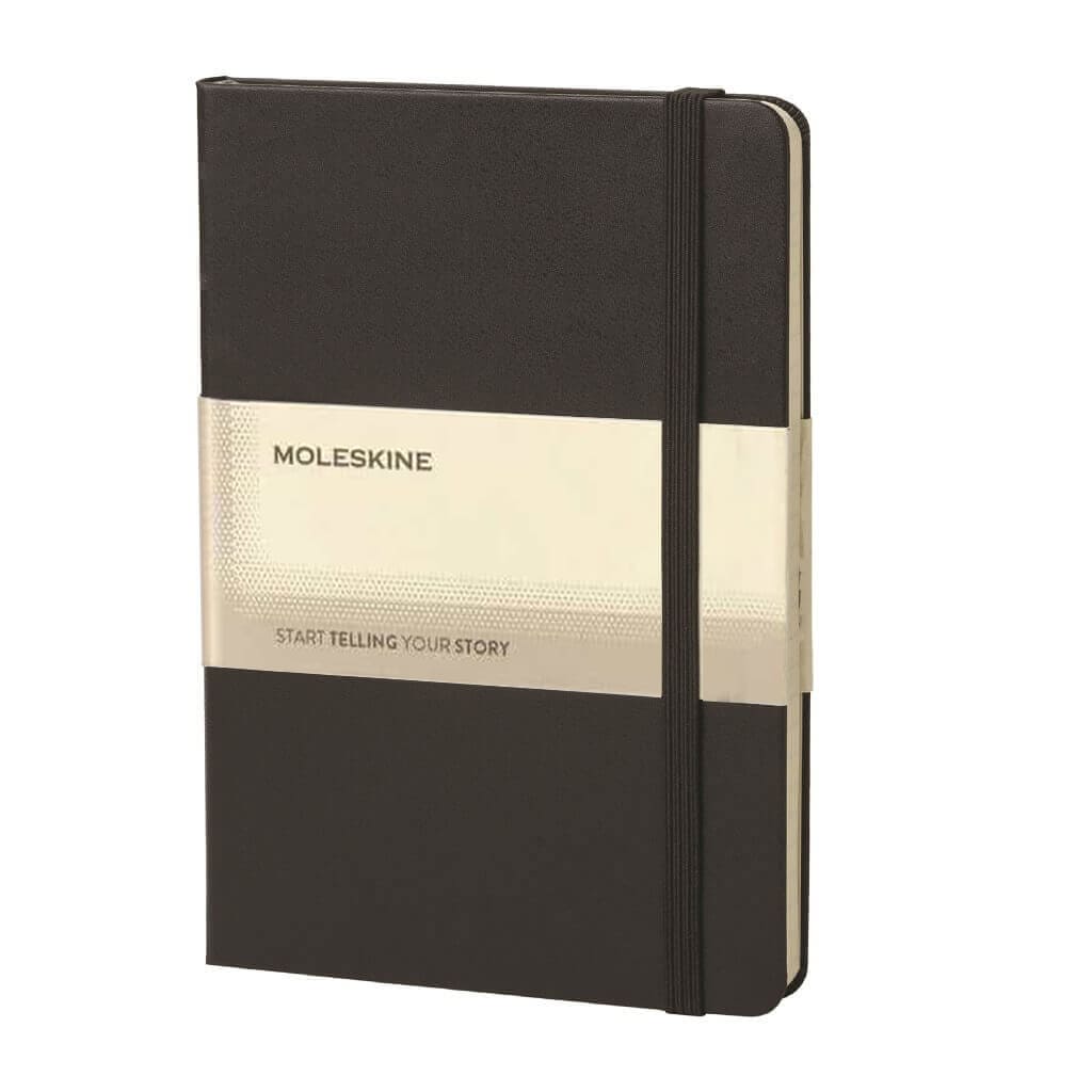 Custom Printed Moleskine Classic XL Ruled Soft Cover Notebook - Black