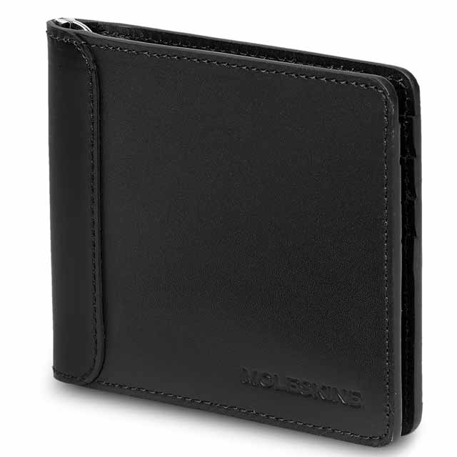 Custom Printed Moleskine Classic Genuine Leather Clip Wallet | Exhibitions, Conferences, Corporate Events | Yalla Printing UAE