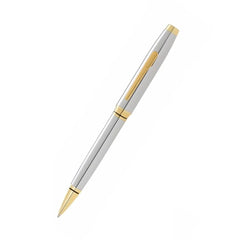 Custom Printed Cross Coventry Chrome/Gold Ballpoint Pen with Classic White Journal Gift Set | Exhibitions, Conferences, Corporate Events | Yalla Printing UAE