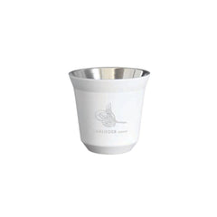 Custom Printed Gahwa - Hans Larsen Gift Set Of 2 Premium Arabic Coffee Cups - Stainless Steel | Exhibitions, Conferences, Corporate Events | Yalla Printing UAE