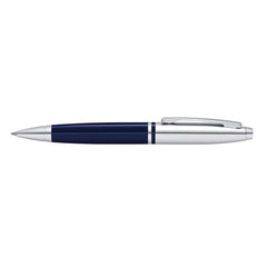 Custom Printed Cross Calais™ Chrome/Blue Lacquer Ballpoint Pen with Classic Midnight Blue Journal Gift Set | Exhibitions, Conferences, Corporate Events | Yalla Printing UAE