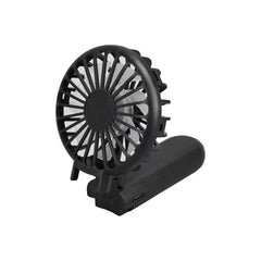 ROTO - Rechargeable Handheld Fan with Foldable Desk Stand - Black