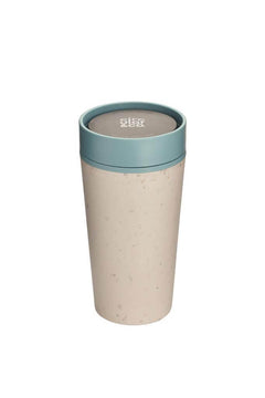 Mugs – Circular Cup 12oz Cream & Faraway Blue | Custom Packaging Printing | Free Design Support | Yalla Printing UAE