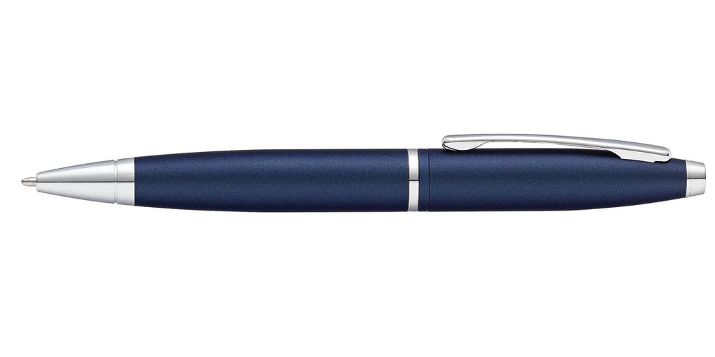 Cross Calais™ Matte Metallic Blue With Polished Chrome Appointments Ballpoint Pen (blue Ink)