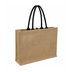 Custom Printed Monclova - Jute Bag With Canvas Pocket - Canvas Fabric | Exhibitions, Conferences, Corporate Events | Yalla Printing UAE
