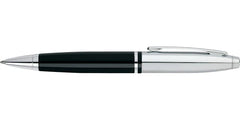 Custom Printed Cross Calais™ Chrome/Black Lacquer With Polished Chrome Appointments Ballpoint Pen (Blue Ink) | Logo Branding Corporate Gift | UAE Delivery | Yalla Printing UAE