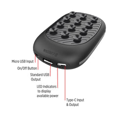 Custom Printed Kovin - @Memorii 10000Mah Suction Power Bank With Light - Up Logo | Exhibitions, Conferences, Corporate Events | Yalla Printing UAE