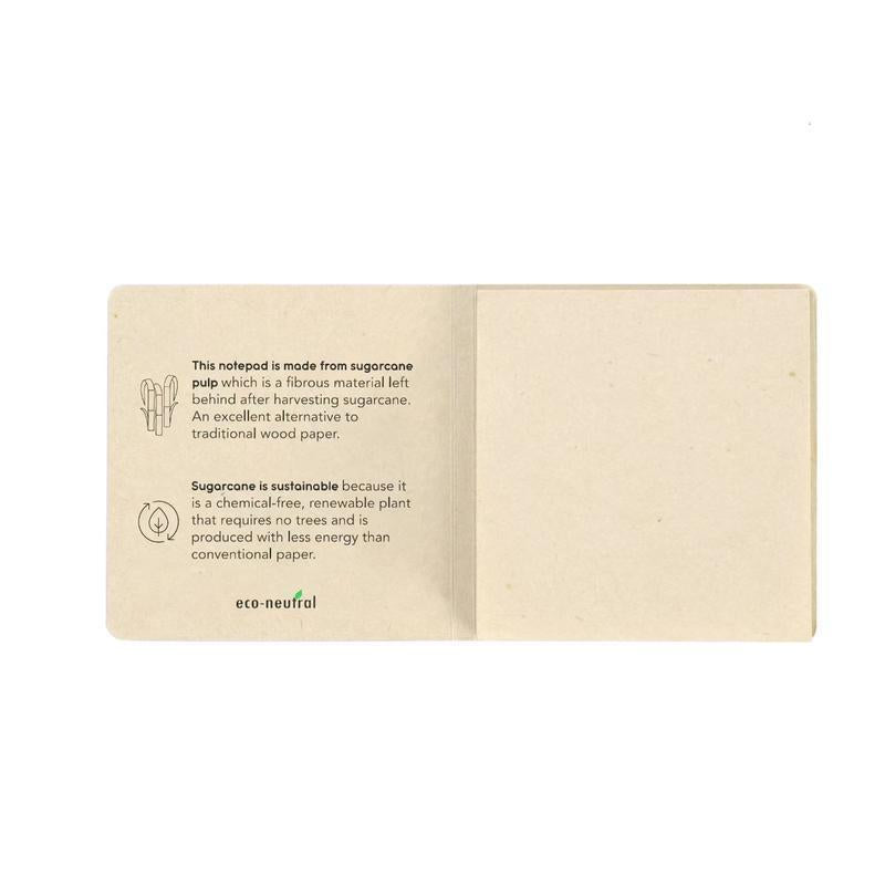Custom Printed Sitia - Eco - Neutral Sugarcane Paper Sticky Note | Logo Branding Corporate Gift | UAE Delivery | Yalla Printing UAE