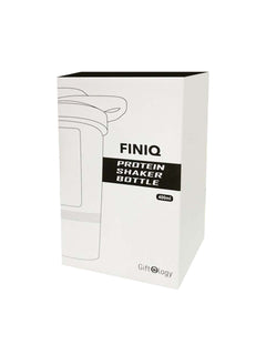 Custom Printed Finiq - Giftology Protein Shaker Water Bottle With Cup - Stainless Steel | Exhibitions, Conferences, Corporate Events | Yalla Printing UAE