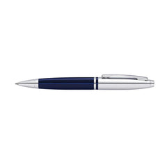 Custom Printed Cross Calais™ Chrome/Blue Lacquer with Polished Chrome Appointments Ballpoint Pen (Blue Ink) – Personalized Cross Calais™ Chrome/Blue Lacquer with Polished Chrome Appointments Ballpoint Pen (Blue Ink) | Yalla Printing, Dubai UAE