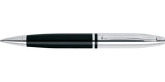 Custom Printed Cross Calais™ Chrome/Black Lacquer With Polished Chrome Appointments Ballpoint Pen (Blue Ink) | Logo Branding Corporate Gift | UAE Delivery | Yalla Printing UAE