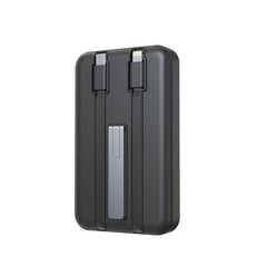 Solano - @memorii 10000mah Mag Wireless Powerbank With Inbuilt Cables