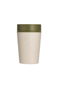 Custom Printed Circular Cup 8oz Cream & Honest Green | Exhibitions, Conferences, Corporate Events | Yalla Printing UAE