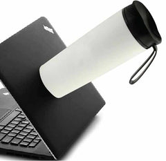 Custom Printed Eunoia - Hans Larsen Anti - Spill Mug With Black Lid - Stainless Steel | Exhibitions, Conferences, Corporate Events | Yalla Printing UAE