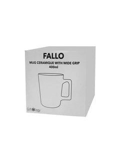 Custom Printed Fallo - Giftology Ceramic Cup With Wide Grip 400 Ml - Ceramic | Exhibitions, Conferences, Corporate Events | Yalla Printing UAE