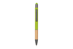 Custom Printed Aytos - Metal Stylus Pen With Bamboo Grip - Stainless Steel | Logo Branding Corporate Gift | UAE Delivery | Yalla Printing UAE