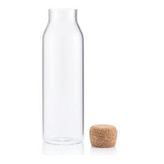 Custom Printed Dellach - Borosilicate Glass Bottle With Cork Lid - 1200Ml | Exhibitions, Conferences, Corporate Events | Yalla Printing UAE
