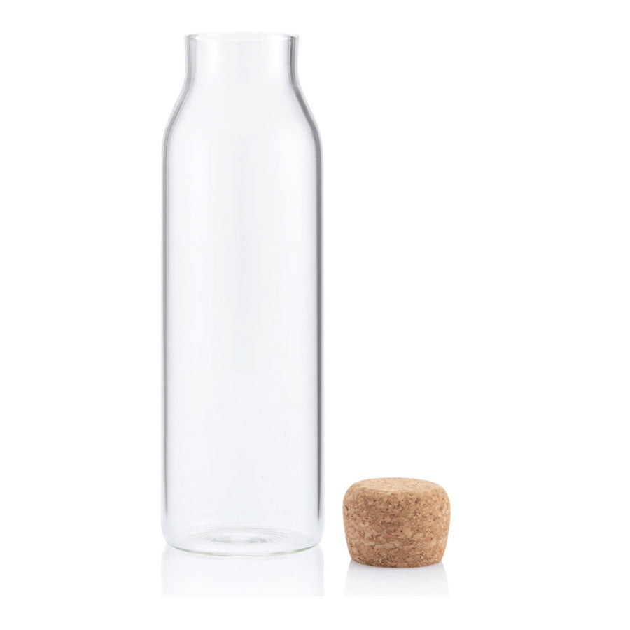 Custom Printed Dellach - Borosilicate Glass Bottle With Cork Lid - 1200Ml | Exhibitions, Conferences, Corporate Events | Yalla Printing UAE