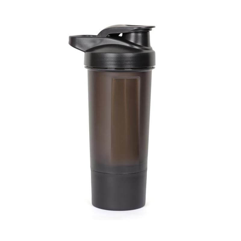 Custom Printed Finiq - Giftology Protein Shaker Water Bottle With Cup - Stainless Steel | Exhibitions, Conferences, Corporate Events | Yalla Printing UAE