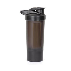 Custom Printed Finiq - Giftology Protein Shaker Water Bottle With Cup - Stainless Steel | Exhibitions, Conferences, Corporate Events | Yalla Printing UAE