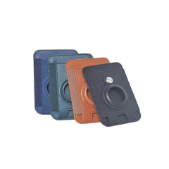 Marz - Santhome® Magnetic Phone Cardholder With Santhome Tag Pocket - Tan