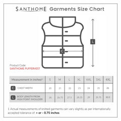 Custom Printed Santhome Zip Up Puffer Vest - Premium Polyester Fabric | Exhibitions, Conferences, Corporate Events | Yalla Printing UAE