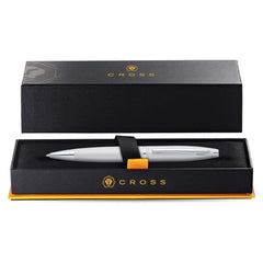 Cross Calais™ Satin Chrome with Polished Chrome Appointments Ballpoint Pen (Blue Ink)