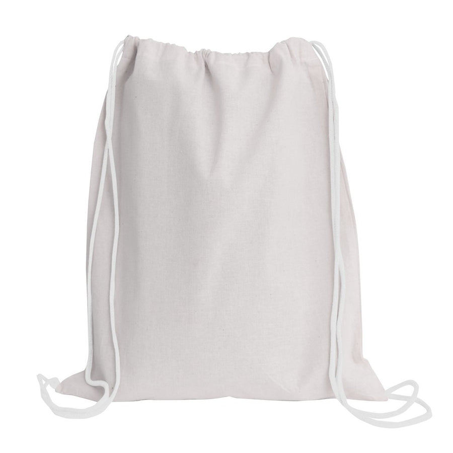 Eco-neutral Cotton Draw String Bags 240gsm -white